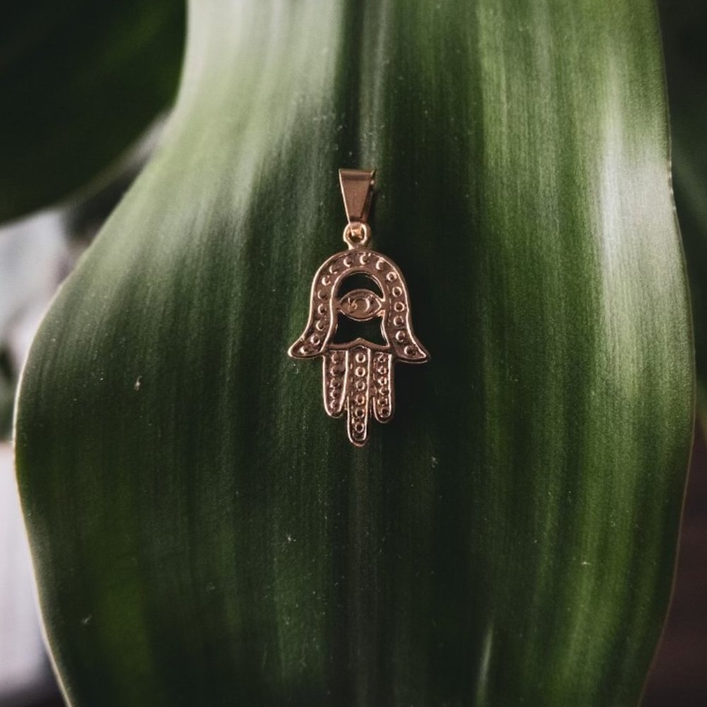 Hamsa Hand Palm Pendant